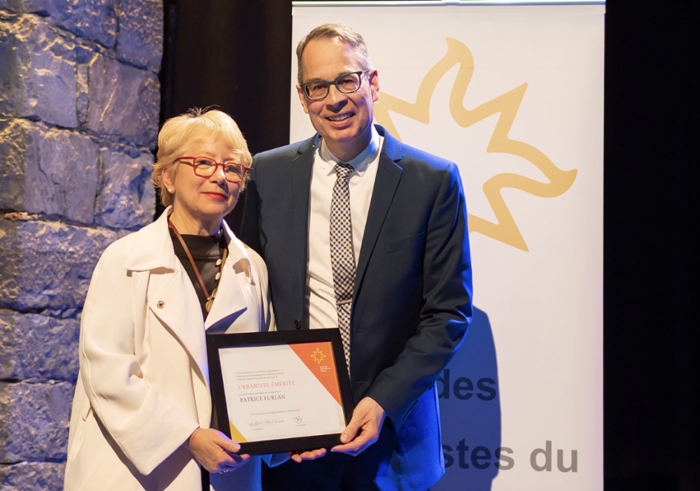 L&rsquo;Ordre des urbanistes du Qu&eacute;bec remet le titre d&rsquo;urbaniste &eacute;m&eacute;rite &agrave; Patrice Furlan pour sa contribution au rayonnement de l&rsquo;urbanisme